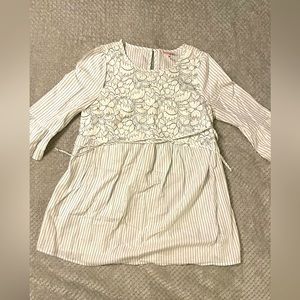 Isabel maternity by Ingrid & Isabel for Target lace stripe top w tie back SZ SM